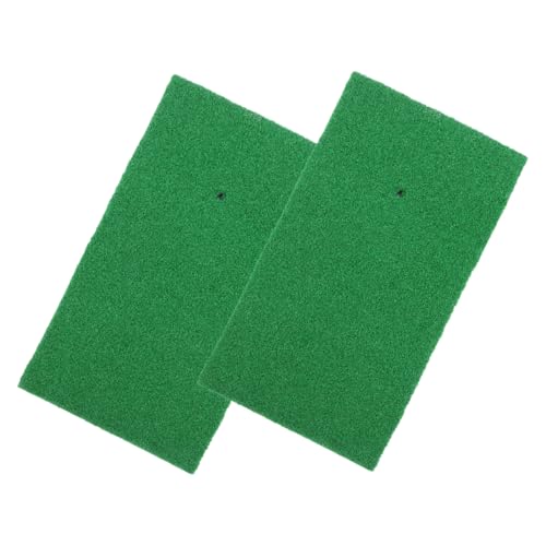 KOMBIUDA Golf Practice Mats 2 Pack Golf Swing Mat Professional Hitting Pad Putting Green Easy to Clean