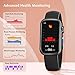 FITVII Slim Fitness Tracker with Blood Oxygen, Blood Pressure, 24/7 Heart Rate and Sleep Tracking, IP68 Waterproof Activity Trackers and Smart Watches with Step Tracker, Pedometer for Women Kids