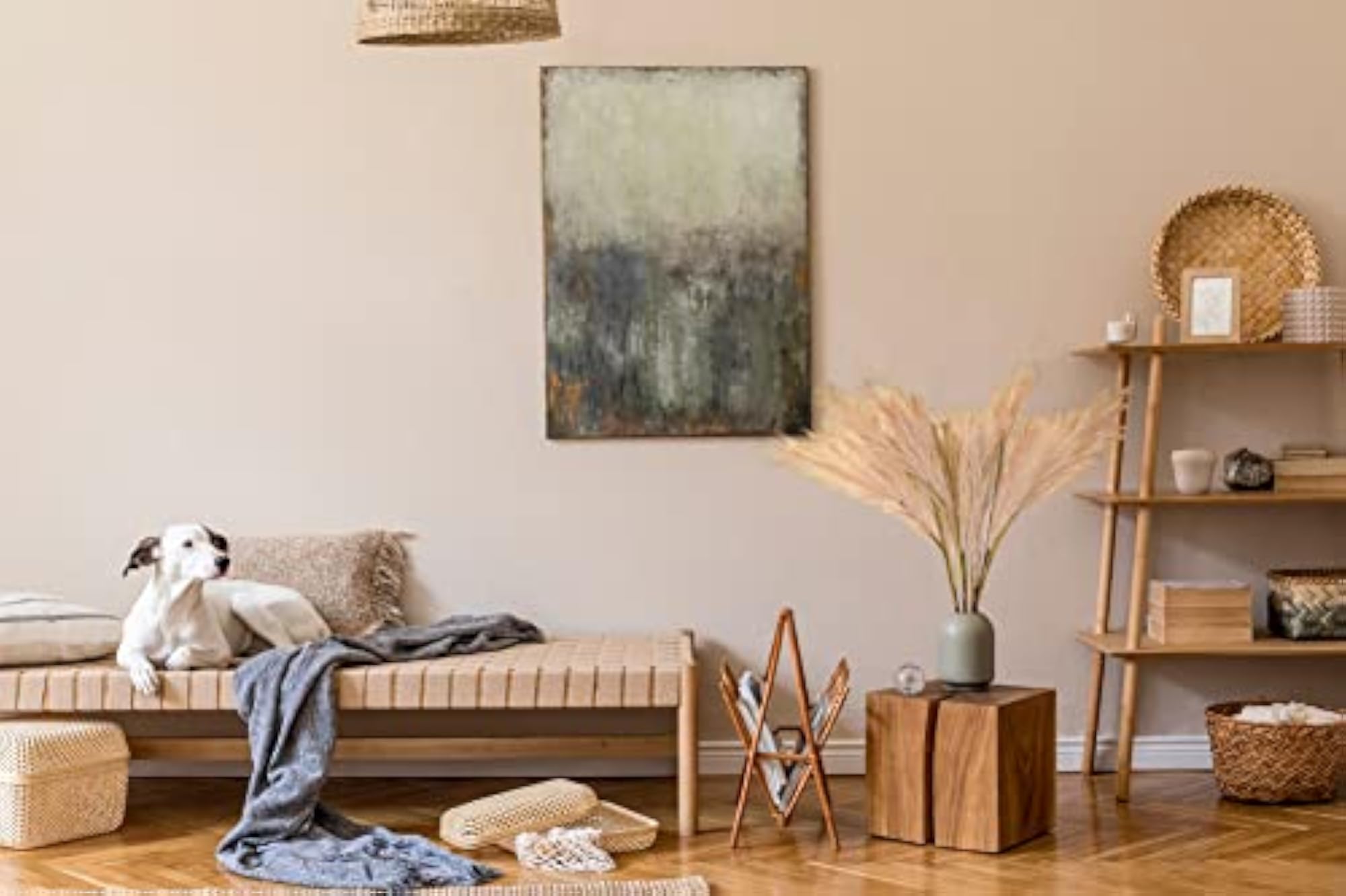 Artificial Pampas Grass for Boho Home Decor (4 Pack)