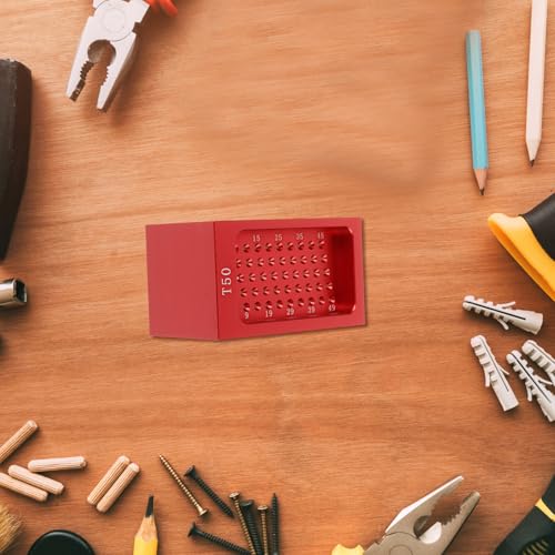 Règle de menuiserie T Mipcase en métal rouge avec finitions durables