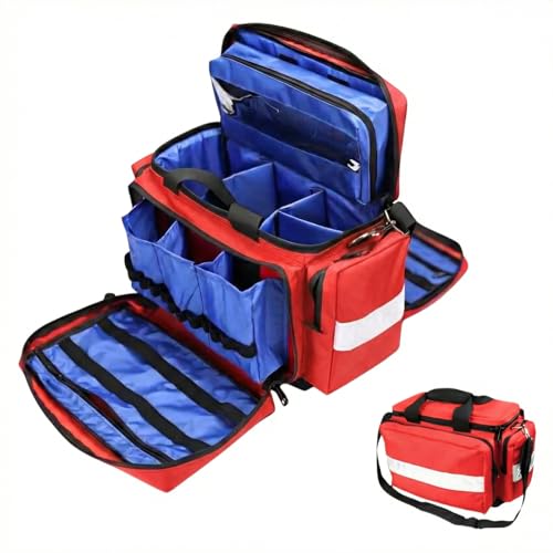 DZTSMART Grande trousse de premiers secours vide avec séparateurs amovibles