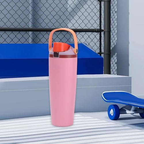 Image of Stainless Steel Water Bottle 32 oz with Flip Lid and Carry Loop (Magenta Pink, 900 ml)