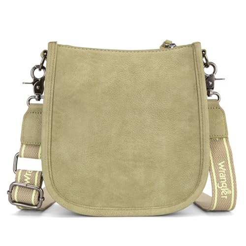 Image of Wrangler Small Crossbody Bag for Women, Mini Shoulder Purse with Adjustable Strap, Vegan Leather Phone Purse