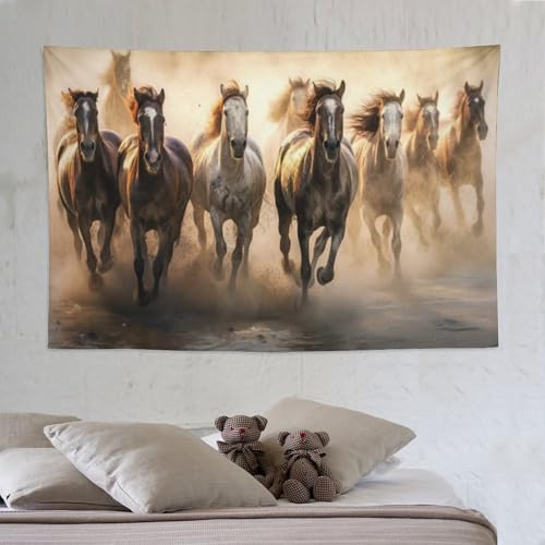 Tapisserie cheval PAZZK 150x230cm pour décoration murale de salon