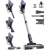 XenonLab Cordless Vacuum Cleaner, 45KPA Stick Vacuum Cleaners for Home with Up to 45 Mins Runtime, 6-in-1 Rechargeable Lightweight Vacuum with Powerful Suction for Carpets, Pet Hair, Hardwood Floors