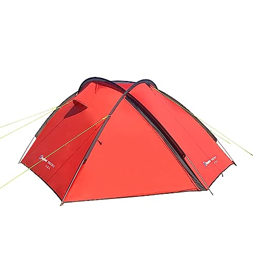 Berghaus Brecon 2 Tent with Semi-Geodesic Construction, Lightweight and Compact 2 Man Tent, Ideal for Backpacking, Festivals and Weekend Camping Trips, Camping Equipment, Red, One Size