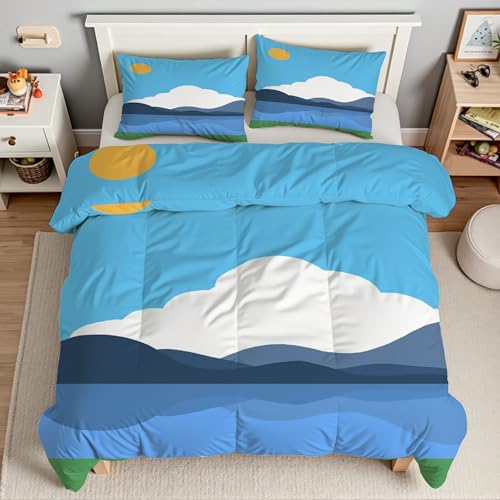 Housse de couette 220x240 en microfibre douce zippée KG6203 - 3
