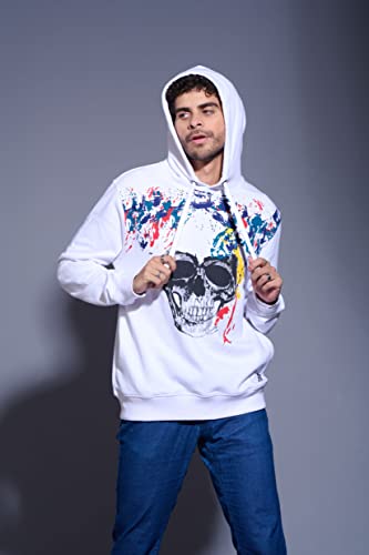 Image of Go Devil Regular Fit 100% Cotton Full Sleeves Winter Wear Stylish Trendy Printed Hoodies Sweatshirt for Men /Boys with Pockets for Everyday Use