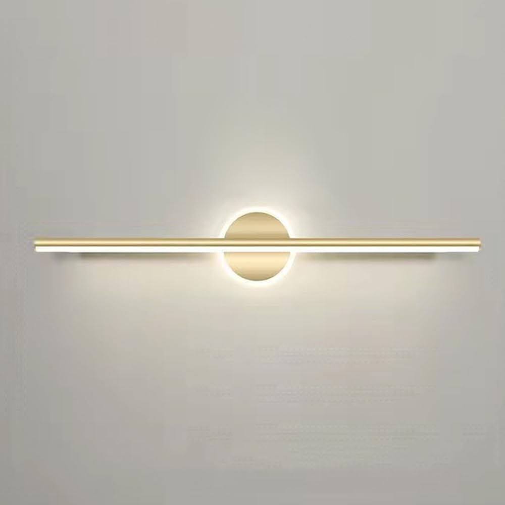 LED Finitura Dorata Lampada Barra Moderna Illuminazione lineare Luci Specchio Interni Lampade Parete Trucco per toeletta Luce da Bagno