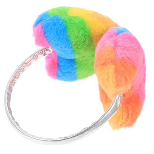 CLISPEED Plush Earmuffs for Girls Cute Winter Ear Covers Warm and Comfortable Fuzzy Ear for Cold Weather Boys and Girls Adorable Design