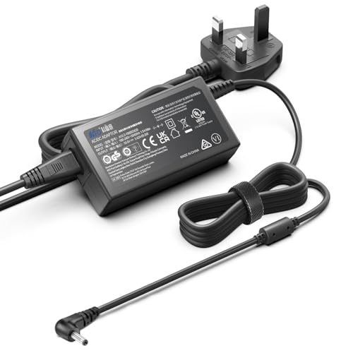 KFD DC IN 19V Power Supply for ACEMAGIC AX18 AX17 AX16 LX15 Laptop Charger, ACEMAGIC 18.5 17.3 15.6 inch FHD Notebook Computer Power Adapter UK Mains AC Cord Charing Cable
