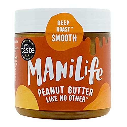 ManiLife - Deep Roast Smooth Peanut Butter - Erdnussbutter aus kräftig gerösteten Erdnüssen - 295g Cover