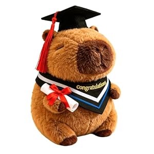 Graduation Gifts – Capybara Graduation Plush 9-Inch Graduation Doll