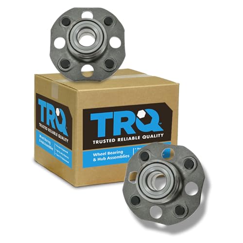 Image of TRQ 2 Piece Rear Wheel Bearing & Hub Assembly Set Compatible with 1998-2002 Honda Accord