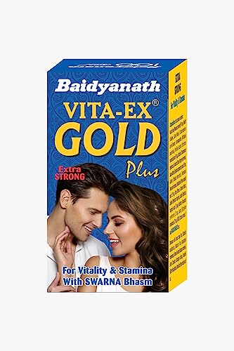 Baidyanath Vita ex Gold Plus -Pack of 20 Capsules | Made with Pure Himalayan Shilajit, Ashwagandha & Safed Musli Baidyanath Vita ex Gold Plus -Pack of 20 Capsules | Made with Pure Himalayan Shilajit, Ashwagandha & Safed Musli