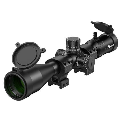 EZshoot 5-25x50 FFP Rifle Scope with Zero Stop, MOA Illuminated Reticle, Parallax Adjustment, 30mm Tube Long Range Scope for Hunting, First Focal Plane Riflescope
