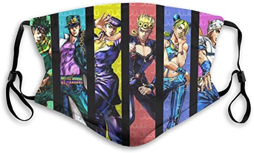 XIASHI-N mask Mens Women Adult Kids Cool Jojos Bizarre Adventure Anime Cartoon Mask M