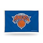 Rico Industries NBA Basketball New York Knicks Primary 3' x 5' Banner Flag Single Sided - Indoor or Outdoor - Home Décor