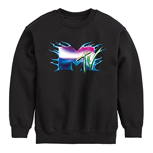 HYBRID APPAREL - MTV - Logo Liquid Metal - Toddler & Youth Crewneck Fleece Sweatshirt