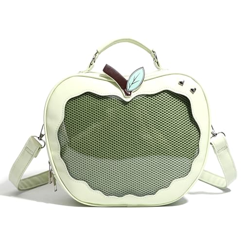 Sac Ita rouge pour convention anime : messager convertible à fenêtre transparente