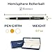 Dayspring Pens Personalized Waterman Pen | Engraved Waterman Hemisphere Black with Gold Trim Rollerball Gift Pen - Custom Engraved Personalized Gift for Friends and Family