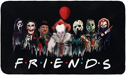 AnyDesign Horror Movie Doormat Halloween Welcome Floor Mat Lightweight Non-Slip Front Door Rectangle Rugs Floor Mat for Indoor Outdoor Garden Kitchen Bedroom Horror Movie Lovers Gift, 17 x 29 Inch