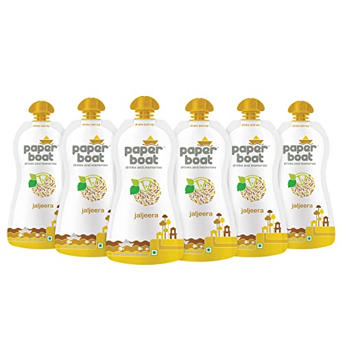Paper Boat Jaljeera, Refreshing Summer Drink, No Added Preservatives and Colours (Pack of 6, 200ml each)