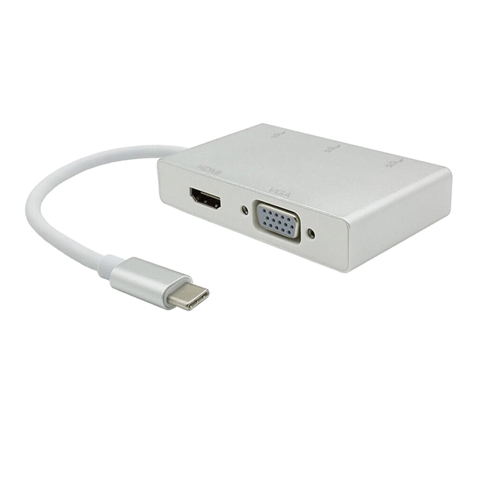 H59CS HUB USB C do HDMI USB C 3.1 na HDMI VGA 3X USB 3.0 USB Hub Multiport Adapter kompatybilny z laptopami MacBook/MacBook Pro / Samsung Galaxy S8/S8 Plus Dell Lenovo Surface