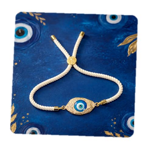 Image of CraftVatika Evil Eye Blue Bracelet for Women Daily Use, Infinity Shape Cubic Zirconia Diamond Bracelet for Women Jewelry for Gift, Adjustable Charm Bracelet Aesthetic Accessories Jewellery friendship
