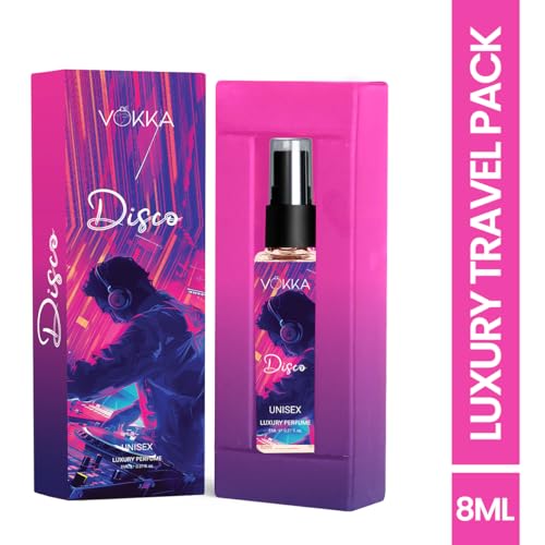 Image of Vokka Pocket Perfume Disco 8ml | Unisex Luxury Long Lasting Leather Perfume For Men & Women | Woody Leather Scent Eau De Parfum | EDP Fragrance for Gift | Notes: Spicy Agarwood Leathery