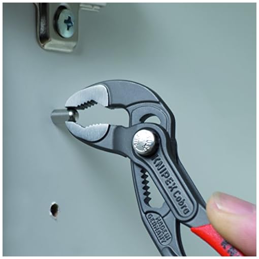 KNIPEX Cobra Water Pump Pliers (Plastic Grip, Red, 125 mm) - Image 5