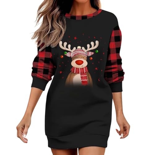 Weihnachtspullover Damen Lang 9 Weihnachtskleid Damen Lustig, Weihnachtspullover Damen Lang,...
