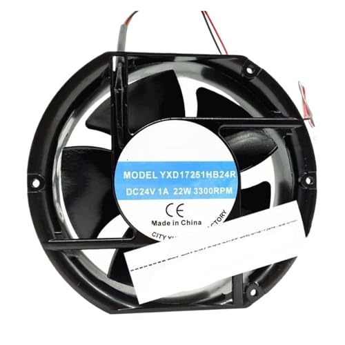 Ventilateur de refroidissement 17CM YXD17251HB24R anti surchauffe pour système 24V 1A