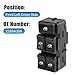 X AUTOHAUX 1 Set 22664398 Car Master Power Window Switch Front Driver Side for Saturn Ion 2003-2007