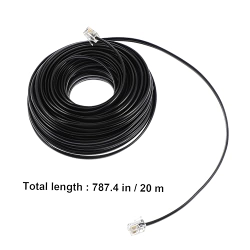 Cable telefónico RJ11 de cobre premium con protección de conector y 20 metros 2