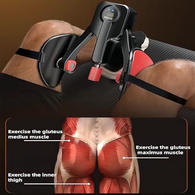 Kegel Trainer Leg Exerciser 0-110 lbs Adjustable Resistance, Kegel Exercise with Leg Straps, Women Men Pelvic Floor Exerciser Hip Trainer