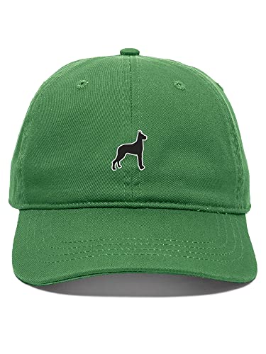 Daxton Dog Breeds Baseball Dad Hat Unstructure Low Profile Strapback, Great Dane Dog, Kelly Hat
