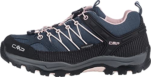 CMP Jungen Rigel Low Trekking Shoe Wp Walking Schuh, Asphalt Rose, 37 EU