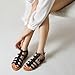 Trary Womens Sandals, Gladiator Sandals for Women, Wide Width Sandals for Women, Strappy Sandals, Flat Sandals for Women, Trendy Sandals Women Dressy Summer Flat, Comfortable Sandals Women
