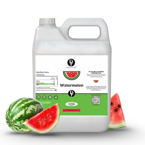 Dolce Flav Watermelon Flavoring Oil for Chocolates, Restaurant Size, 32 Oz