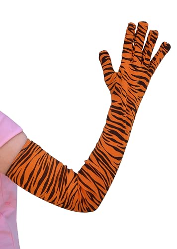 Image of Women's Driving Gloves, Printed Cotton Full Hand Summer Gloves for Protection from Sun Burn /Heat /Pollution (Pack of 1 Pair)