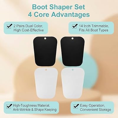 ericotry 2Pair (4PCS) Boot Shaper Form Inserts Multifunction Thicken Support Shape Knee High Shoes Tree Boot Shaper Holder
