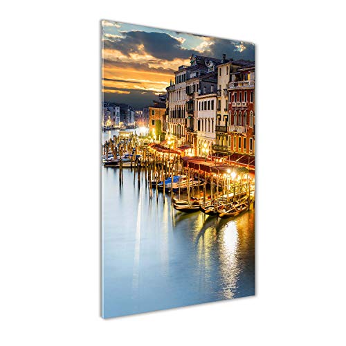 Tableau Venise en verre trempé 70x140 cm pour illuminer votre salon