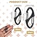 40 Pcs Zipper Clips Anti Theft, Double Opening Zipper Lock Deterrent, Zippers Pull Replacement Safety Locks, Small S Carabiner Clasps Clip for Backpacks Suitcases Travel Bags Keys Purse (Black)