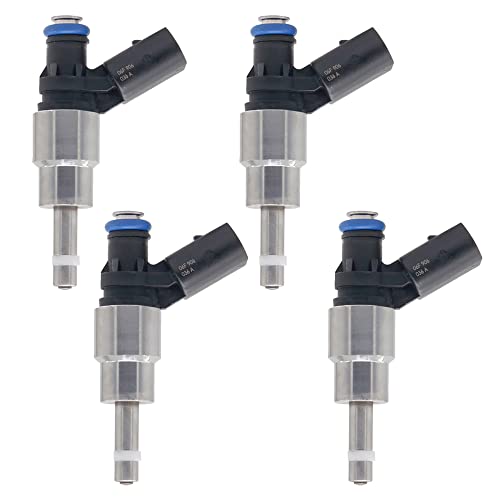 Riloer Lot de 4 injecteurs de carburant de moteur Compatible avec Audi VOLKSWAGEN VW SKODA SEAT, 06F906036A 0261500020 0261500021 06F906036G C1000-180521
