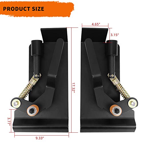 Image of YINTATECH Skid Steer Quick Tach Adapter Bobtach Latch Box Weld On QTK Mount