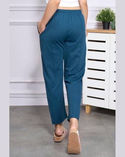 Image of CUPID Woman Plus Size Easy Cotton Track Pants, Comfortable Lower, Trouser, Joggers, Lounge Wear, Night n Daily Wear, Pajama, Travel Pant