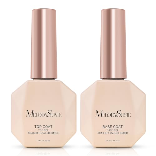 MelodySusie Top Coat Base Coat No Wipe Glossy Set