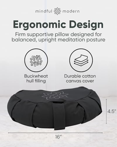 Mindful & Modern Crescent Meditation Cushion