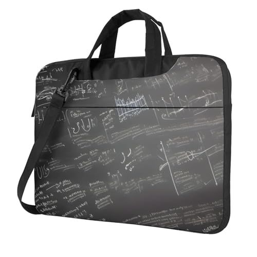 Funda portátil de laptop con diseño matemático: funda protectora elegante para negocios